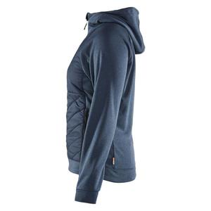 BLAKLADER-Pull hybride femme 346425338286S bleu engourdi/marine foncé-EAN 7330509892732 WORK HOODIES - Product Image 5