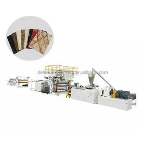 Hot sale plastic SPC PVC marble floor board sheet making extrusion machine line