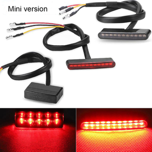 ชุดไฟท้าย LED สำหรับมอเตอร์ไซค์ ไฟเบรกหลังแบบดัดแปลง สำหรับฮาร์เลย์ ครุยเซอร์ ชอปเปอร์ ไฟส่องป้ายทะเบียนแบบยูนิเวอร์แซล - Product Image 3