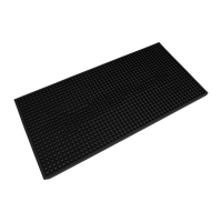 Fourniture d'usine Tapis de bar en silicone personnalisé Tapis de comptoir Logo Bière en caoutchouc PVC souple comprenant un chemin de paille Accessoire de grande valeur