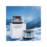 Diffuseur d'arômes intelligent pour voiture, diffuseur d'huiles essentielles ultrasonique portable en forme de volcan
