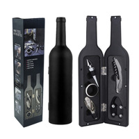 Ouvre-bouteille de vin multifonctionnel créatif de haute qualité en plastique et acier inoxydable, ensemble de cinq pièces FEI TSWEI