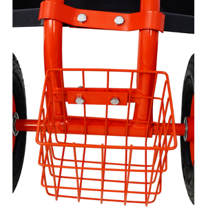 Chariot de jardin réglable à quatre roues, robuste, avec siège et plateau porte-outils, uniquement pour les États-Unis - Product Image 6