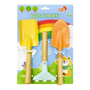 Ensemble d'outils de jardin <span class=keywords><strong>pour</strong></span> enfants <span class=keywords><strong>en</strong></span> 3 pièces, petits outils de jardin, mini-outils de jardinage avec manches <span class=keywords><strong>en</strong></span> bois <span class=keywords><strong>pour</strong></span> enfants - Product Image 2