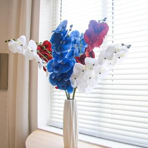 Flores artificiales naturales de látex, orquídea polilla, flor artificial, mariposa, orquídea para decoración, orquídea, flores decorativas - Product Image 3