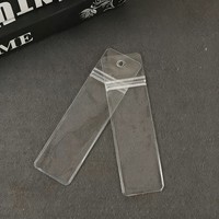 Pochette zippée plate transparente en PVC avec imprimé dessin animé personnalisé, durable, à trou unique pour accrocher, pour accessoires de coiffure