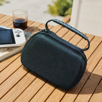 Étui de transport noir pour console de jeu, sac de rangement à fermeture éclair en tissu 1680D pour appareils électroniques portables