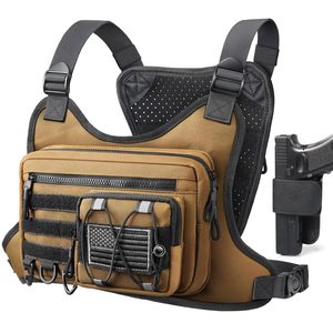 Sac à dos tactique pour entraînement de survie, sac de poitrine, sac de course, gilet tactique durable - Product Image 1