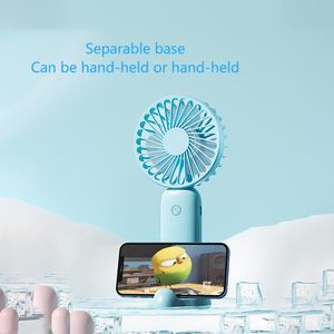 400 Mah Usb Charging <b>Mini</b> With Base, Portable Handheld Small <b>Fan</b> - Product Image 2