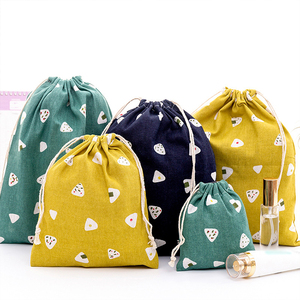 Sac en toile de coton pliable, réutilisable, imprimé avec logo personnalisé, mignon, pour emballage cadeau, promotion économique, recyclé - Product Image 2