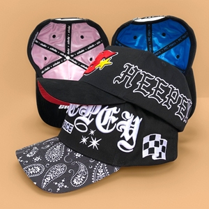 Casquette de baseball personnalisable en daim noir avec logo brodé en 3D, couronne moyenne, pour homme, 5 panneaux, style A-Frame - Product Image 6