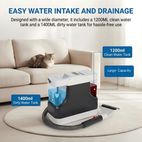 Nettoyeur Vapeur Électrique pour Canapé, Lit et Tapis – Nettoyage en Profondeur Humide/Sec, Capacité 1,2 L, Conception Sans Sac