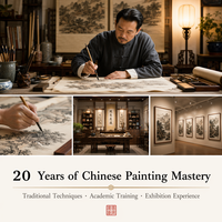 Peinture de paysage de montagne chinoise traditionnelle de luxe encadrée, peinte à la main avec des pigments minéraux, sur rouleau, pour hôtel et villa Shanshui