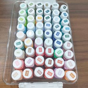 Caja de almacenamiento de cuentas de plástico, organizadores de 54 colores para suministros de artesanía y joyería - Product Image 1