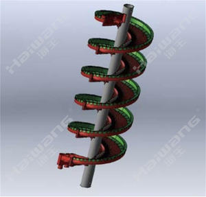 Für LXB1500 Schwerkraft trennung Spiral rutschen konzentrator Maschine ISO9001 zertifizierter patentierter Mineral abscheider für Kupfer - Product Image 6