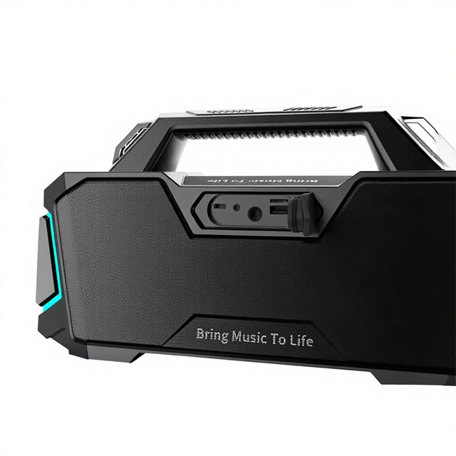 Outdoor Camping Party for 5.3 Speaker 100W Deep Bass RGB Cool Light Support TWS TF AUX Portable Plastic Loud Speaker