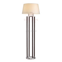 Lampe sur pied LED rétro personnalisable avec base E27, modèle design, style postmoderne en cuir créatif pour hôtel et salon