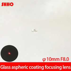 Lentilles à revêtement AR de haute qualité, diamètre <span class=keywords><strong>10mm</strong></span> FL 8mm, lentille astronomique en verre, lentille de mise au point laser, revêtement personnalisable - Product Image 2