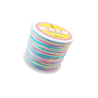 Cordón de Nailon Colorido de 0.8MM 100M/Rollo Hilo para Nudo Chino Macramé Accesorios para Fabricación de Joyería Cordón Trenzado de Jade