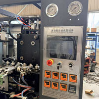 Machine de soufflage de bouteilles PET entièrement automatique à 2 cavités, contrôle PLC, fabrication de bouteilles d'eau, de jus et d'huile de 100 ml à 2 L, certifiée CE