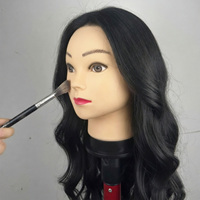Tête de mannequin en PVC souple pour la fabrication de perruques, modèle réaliste de tête chauve pour la pratique du repiquage et la présentation de perruques Lace Front, avec pince