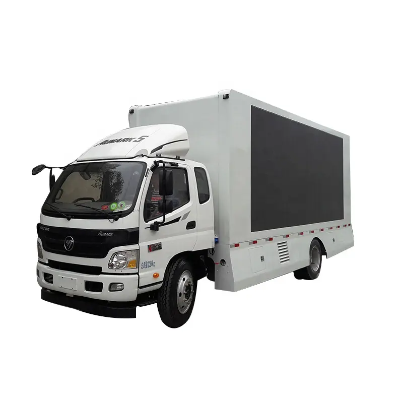 Japan Merk Lage Prijs 3T 5T Elektrische Mobiele Display Foton 4X2 Led Licht Reclame Vrachtwagen Mini vrachtwagens