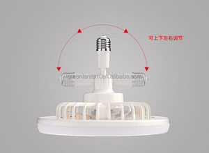 Luz de techo led regulable inteligente con ventilador y mando a distancia, Bombilla E27 para sala de estar y baño, AC220V - Product Image 3