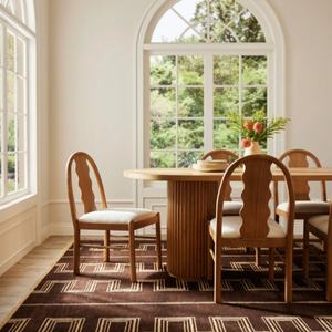 โต๊ะอาหารทันสมัยปรับแต่งได้ ดีไซน์ใหม่ วัสดุไม้วีเนียร์ สำหรับบ้าน อพาร์ทเมนต์ และร้านอาหาร เฟอร์นิเจอร์โรงแรม - Product Image 5