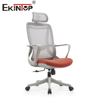 Ekintop Vente en gros Chaise de bureau ergonomique en maille Chaise de direction en maille inclinable pivotante pivotante Chaises de bureau élévatrices