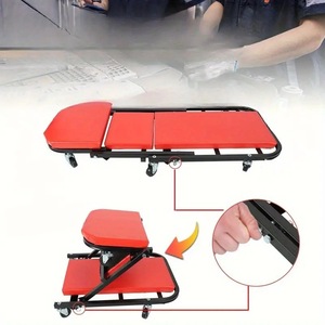Car Repair Recliner Easy Folding <b>Stool</b> Auto Parts Shop Home Use <b>Plastic</b> Material Hand Powered 5kg Weight - Product Image 2