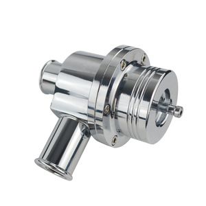 Válvula de descarga de 25 mm de aleación de aluminio plateada para Volkswagen Audi, válvula de bypass turbo - Product Image 3