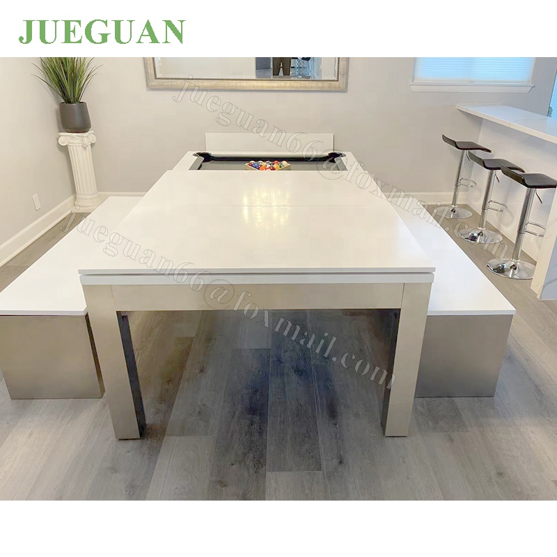 Уличный бильярдный стол из нержавеющей стали, 6 футов, со столешницей