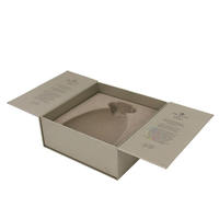 Boîte cadeau rigide à double porte magnétique élégante et personnalisée avec gaufrage et texture premium pour parfum ou whisky