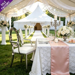 High Quality Round Back White Stainless Steel Banquet Dinner <b>Chair</b> Wedding Luxury Banquet <b>Chairs</b> <b>Stackable</b> Wedding Events - Product Image 1