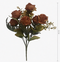 Fleurs artificielles roses poudrées en soie, fausses fleurs pour bouquets de mariage DIY, centres de table pour douche nuptiale et décorations de table