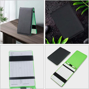 Premium PU Leather Golf Scorecard Holder Custom Logo Waterproof Durable Portable Golf Scorebook & Recording Notebook - Product Image 3