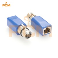 Adaptateur XLR 3 broches femelle vers prise RJ45 femelle pour contrôleur d'éclairage, équipement de distribution DMX, luminaires LED, éclairage de scène
