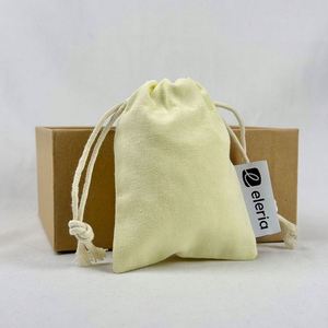 Bolsa de Algodón de Color Natural Personalizada, Reutilizable y Multifuncional para Guardar Joyas - Product Image 4