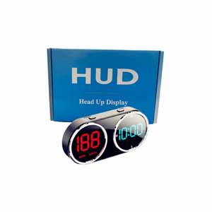 Velocímetro digital HUD, pantalla frontal con brújula y reloj en tiempo real, accesorio electrónico para automóviles - Product Image 1