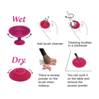 Gobelet de nettoyage pour pinceaux de maquillage en silicone personnalisé ACC-056 FCA, lot en vrac, fabriqué en Chine