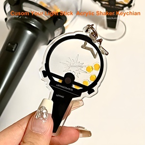 Chaveiro Personalizado de Light Stick Kpop, Acrílico, Estilo Cartoon, Impressão UV, Logotipo Personalizado, Tendência da Moda - Product Image 2