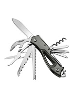 Couteau pliant de survie multifonction 14-en-1 en acier inoxydable 440 et aluminium, le plus vendu, pour camping et extérieur, avec porte-clés
