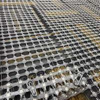 Extérieur DMX Transparent LED Pixel Mesh Flexible PVC Media Façade Event Party Display avec Point Lights
