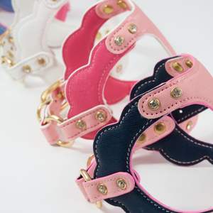 Arnés de Cuero Premium para Perro con Bordado de Nombre Personalizado, Arnés Acolchado para Pasear Mascotas, Texto Personalizado para una Identificación Única - Product Image 5