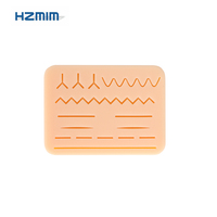 Almohadilla de Silicona para Práctica de Sutura, Marca HZMIM, Certificación CE ISO, Modelo Anatómico de Piel con Heridas para Entrenamiento Médico, Gran Venta