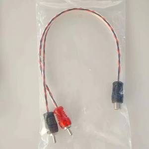 Adaptador RCA en Y, 1 a 2, Par Trenzado, Divisor de Audio para Auto, Cable 2RCA Macho a 1RCA Hembra - Product Image 5