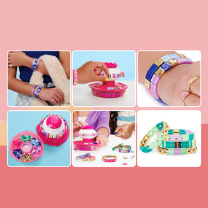 Meilleurs kits de bricolage de fabrication de bijoux pour filles et enfants ensemble de fabrication de bracelets <span class=keywords><strong>d</strong></span>'amitié en matière plastique cadeaux <span class=keywords><strong>d</strong></span>'anniversaire - Product Image 6