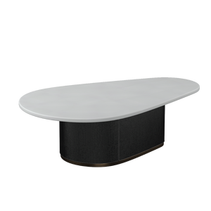 Table basse en ciment minimaliste moderne, faite à la main, en microciment, table de salon, style nordique, meubles décoratifs en béton - Product Image 5