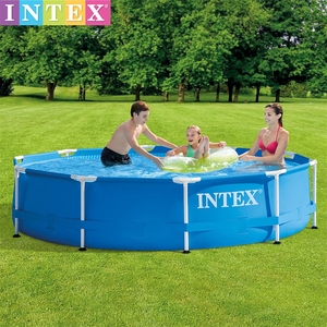 INTEX 28210 muslimate Alberca Outdoor Round Bathing grande <span class=keywords><strong>piscina</strong></span> fuori terra portatile - Product Image 4