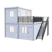 Casa Contenedor Prefabricada Moderna y Expandible de 40/20 Pies, Lista para Habitar, con 2, 3, 4 o 5 Dormitorios, Villa Prefabricada Portátil